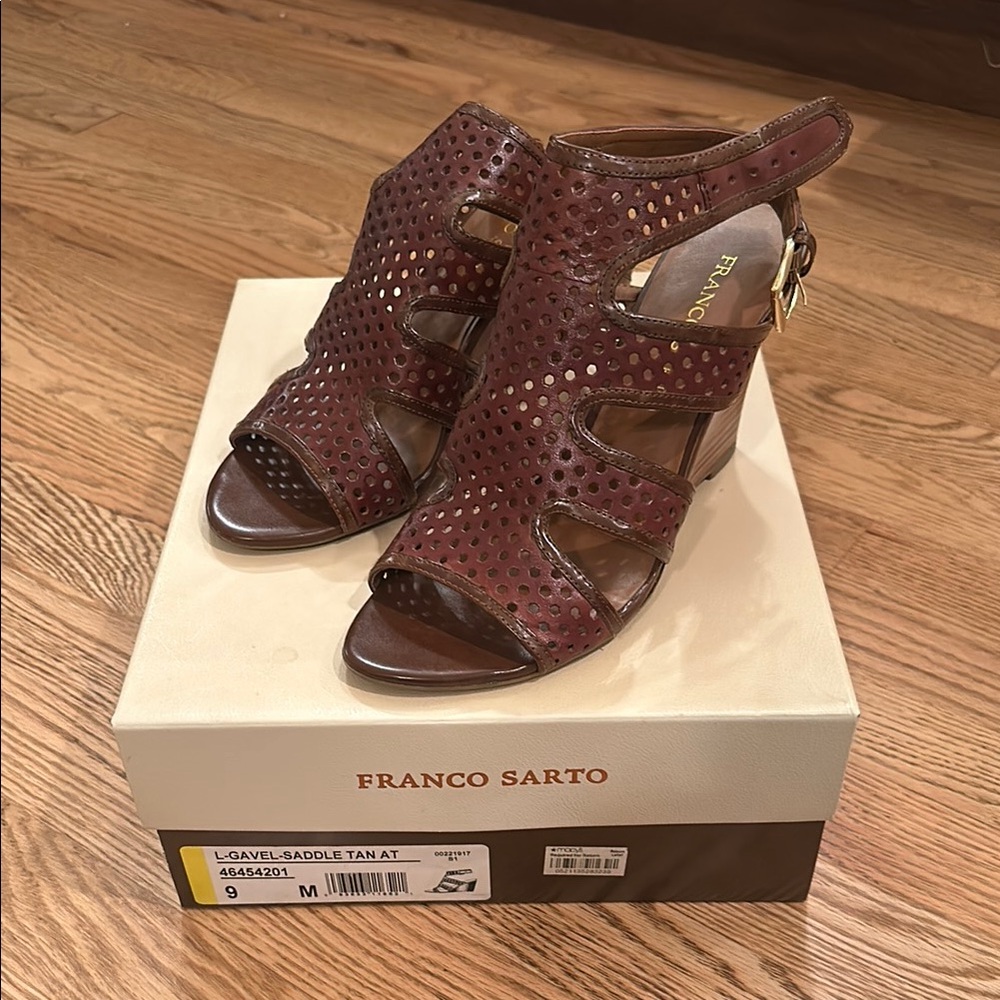 Franco Sarto Women's Tan Heeled Sandals